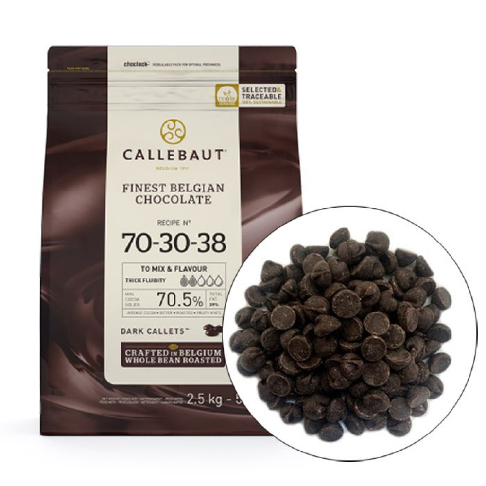 Горький шоколад CALLEBAUT, 70,5%, 200 г. 70-30-38-RT-U71 Бельгия - фото1 Горький шоколад CALLEBAUT, 70,5%, 200 г. 70-30-38-RT-U71 Бельгия - фото1