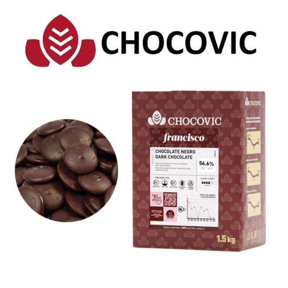 Темный шоколад CHOCOVIC, 56,6%, 200 г. Россия - фото1 Темный шоколад CHOCOVIC, 56,6%, 200 г. Россия - фото1