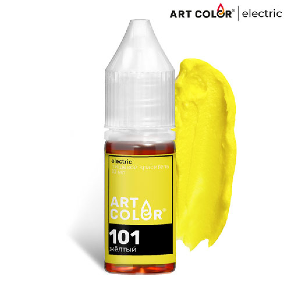 Пищевой краситель Electric ЖЕЛТЫЙ 10 мл. Art Color водораств. Россия - фото1