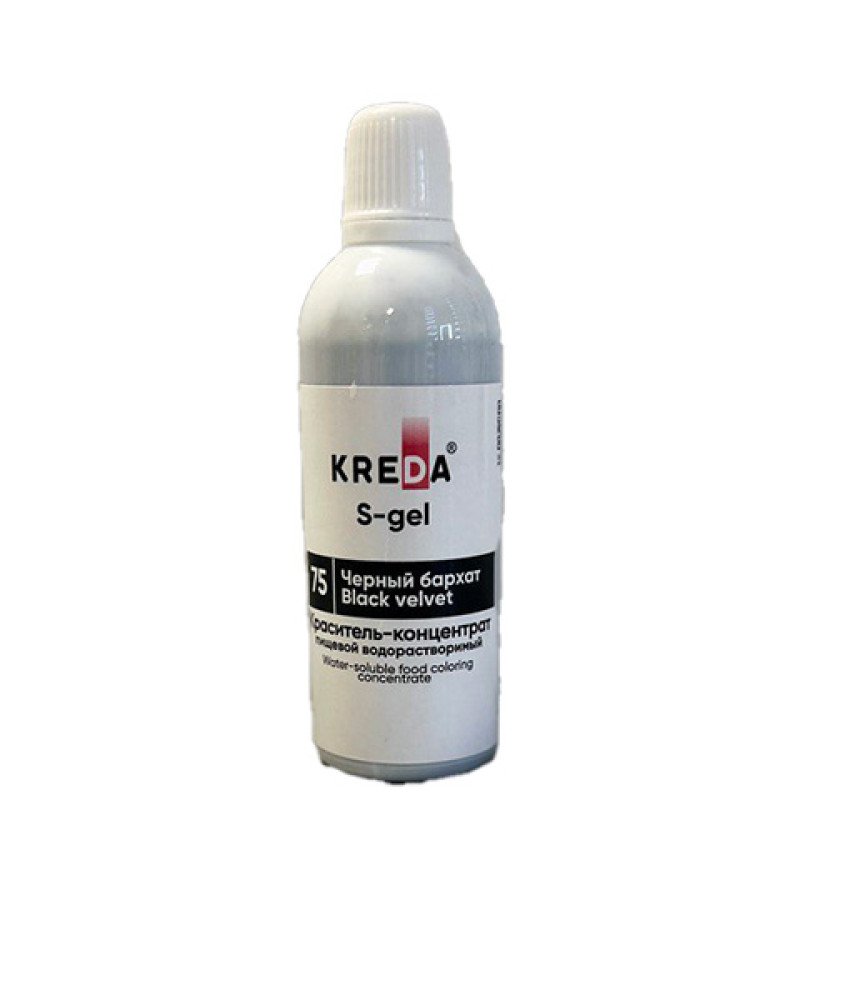 Пищевой краситель концентрат ЧЕРНЫЙ БАРХАТ 80 мл KREDA S-gel Россия - фото1 Пищевой краситель концентрат ЧЕРНЫЙ БАРХАТ 80 мл KREDA S-gel Россия - фото1