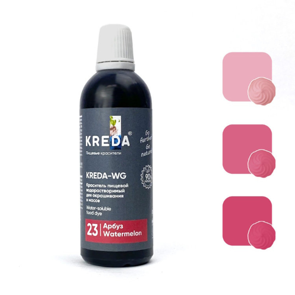 Пищевой краситель концентрат АРБУЗ 80 мл KREDA S-gel Россия - фото1 Пищевой краситель концентрат АРБУЗ 80 мл KREDA S-gel Россия - фото1