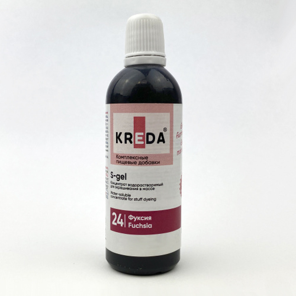 Пищевой краситель концентрат ФУКСИЯ 80 мл KREDA S-gel Россия - фото1
