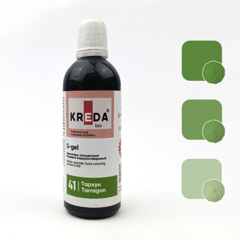 Пищевой краситель концентрат ТАРХУН 80 мл KREDA S-gel Россия - фото1