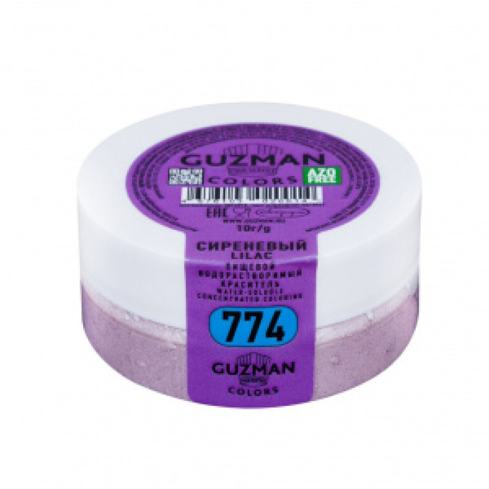 Пищевой краситель СИРЕНЕВЫЙ 10 г. GUZMAN 774 водораств. Россия - фото1