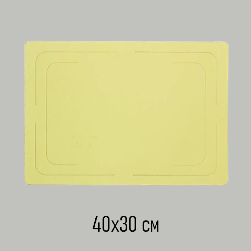 Подложка для торта (золото/белая) For Genika, 40x30х0,32 см, Россия - фото1