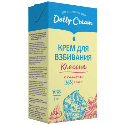 Крем на раст. маслах с ароматом пломбира ультрапаст., 26% DALLY, Россия - фото1 Крем на раст. маслах с ароматом пломбира ультрапаст., 26% DALLY, Россия - фото1