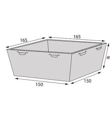 Упаковка OSQ SmartPack 900 box (бенто) крафт с крышкой,150х160х150, Россия фото-3