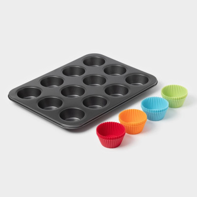 Форма для выпечки с а/п покрытием 35х26,5х2,5 см ''Силикон плюс'' силик.вклад. ,Китай фото-3