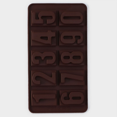 Форма для шоколада Доляна «Цифры», силикон, 20?11 см,  Китай - фото1
