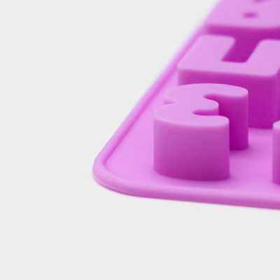 Форма для шоколада Доляна «Буквы. Алфавит русский», силикон, 24,8х12х1,5 см, 33 ячейки, сиреневая, Китай фото-3 Форма для шоколада Доляна «Буквы. Алфавит русский», силикон, 24,8х12х1,5 см, 33 ячейки, сиреневая, Китай фото-3