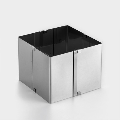 Форма для выпечки с регулировкой размера ''Квадратная'', H-14 см, 10х10 - 18х18 см. - фото2