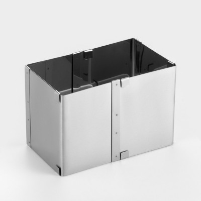 Форма для выпечки с регулировкой размера «Квадратная», h-12 см, 10х10 - 18х18 см. фото-4 Форма для выпечки с регулировкой размера «Квадратная», h-12 см, 10х10 - 18х18 см. фото-4