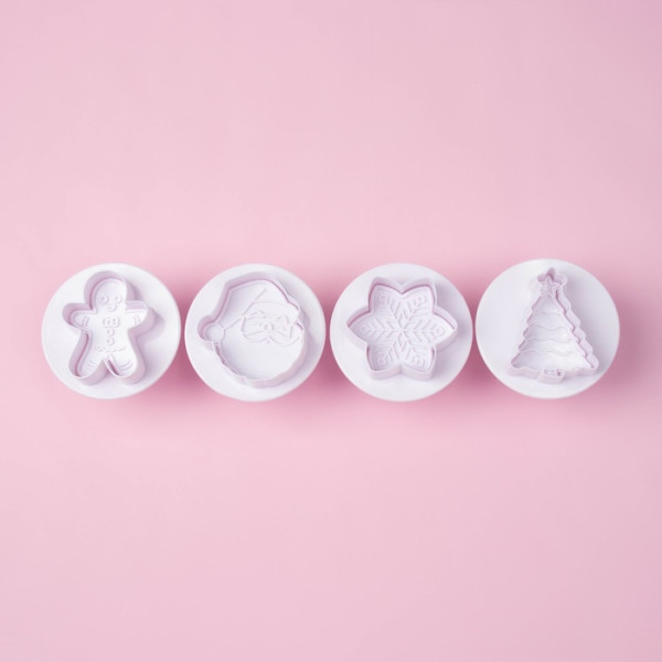 Набор плунжеров кондитерских 4 шт ''Новогоднее настроение'', Китай - фото2