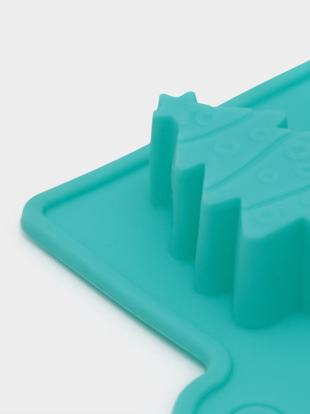 Форма для конд. украшений 12 ячеек 21,5х10х1,5 см ''Новый год'', бирюзовый, Китай фото-3 Форма для конд. украшений 12 ячеек 21,5х10х1,5 см ''Новый год'', бирюзовый, Китай фото-3