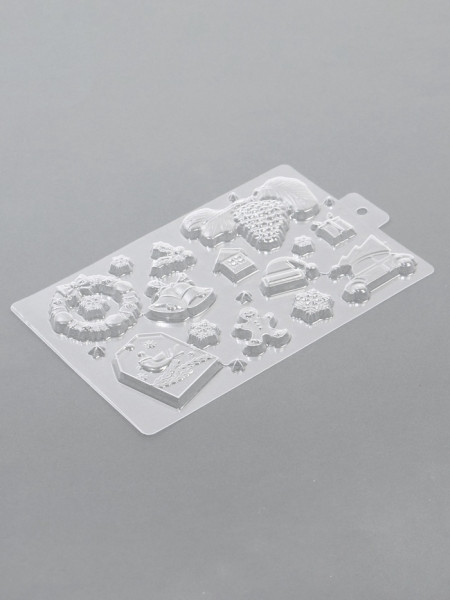 Форма для шоколада ''Новогодние традиции'',  21 х 14 см , Китай - фото1