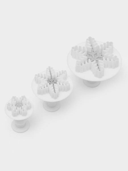 Набор плунжеров кондитерских 3 шт ''Снег''6/5/4 см, Китай - фото1