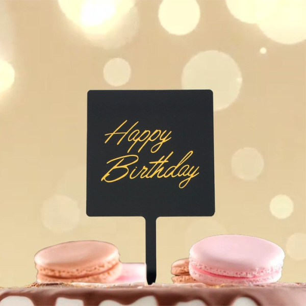 Топпер для торта «С днём рождения»,Китай - фото1