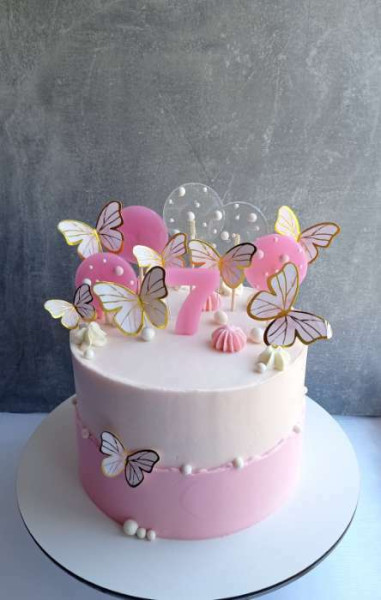 Набор для украшения "Бабочки" цвет розовый, Китай фото-3