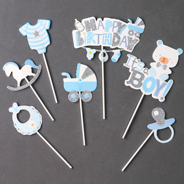 Набор для украшения ''С днем рождения, сынок'', набор 7 шт., Китай - фото1