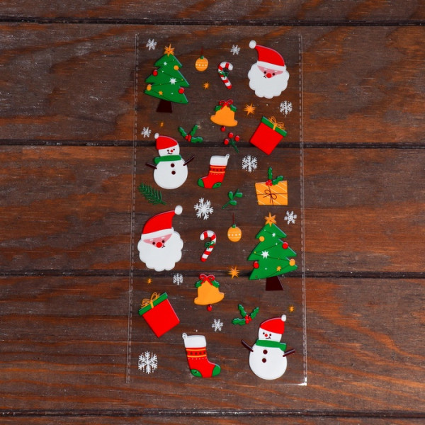 Пакет подарочный новогодний, 13х27см., Китай - фото1