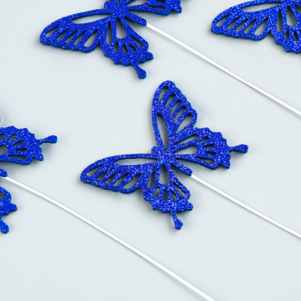 Набор для украшения ''Бабочки'', цвет синий , Китай - фото1