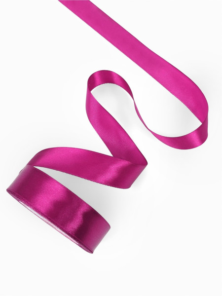 Лента атласная, 25 мм, длинна 23 м, цвет фиолетовый, №34, Россия - фото2