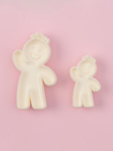 Набор печатей для теста и марципана 2 шт ''Пряничный человек'',Китай - фото1