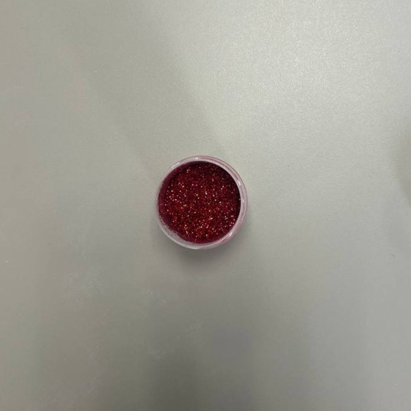 Блестки декоративные, красный 10 г - фото1