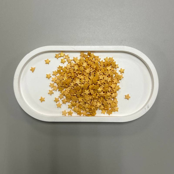 Кондитерская посыпка Звезды золотые, 50г., Россия - фото1