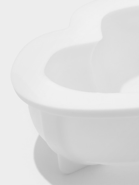 Форма для муссовых десертов и выпечки Доляна Влюбленные серца, силикон, 27x17см, цвет белый, Россия - фото2