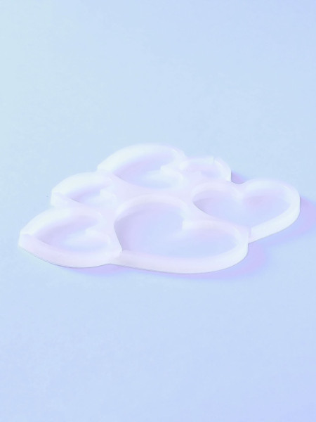 Форма для леденцов «Сердечки», 16х14х0.7 см, 6 ячеек, Китай - фото1