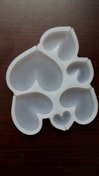 Форма для леденцов «Сердечки», 16х14х0.7 см, 6 ячеек, Китай - фото2