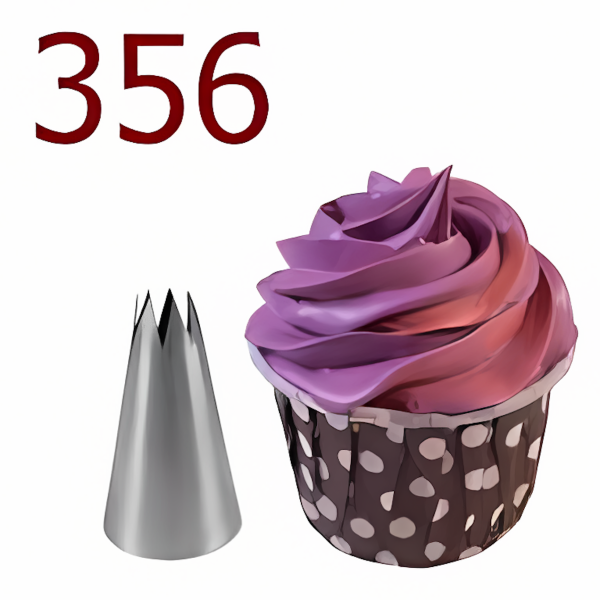 Насадка кондитерская ''Открытая звезда'',7 лучей,d=3 см, вых.1,7 см,(356)Китай - фото1