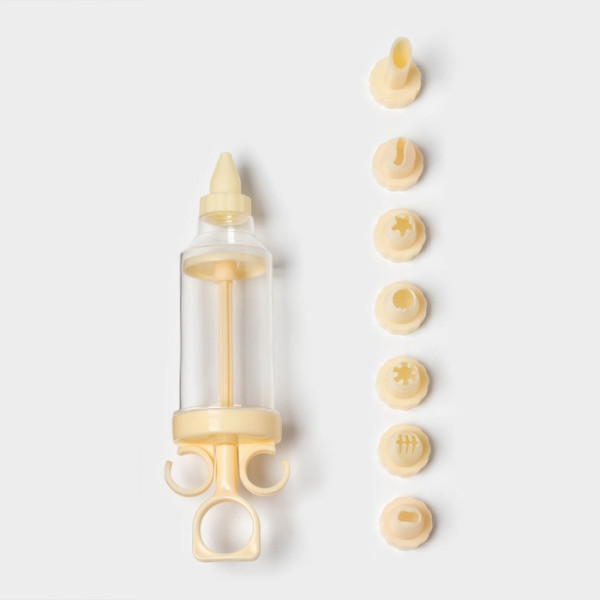 Шприц кондитерский,8 насадок, 17?5?5 см, Китай - фото1