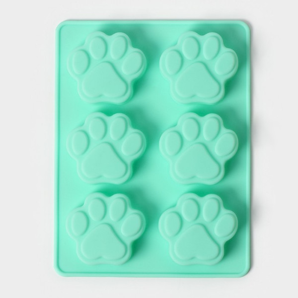 Форма для выпечки 6 ячеек ''Лапка'' 18х13,8х1,5 см (5х5,4 см) ,Китай - фото1