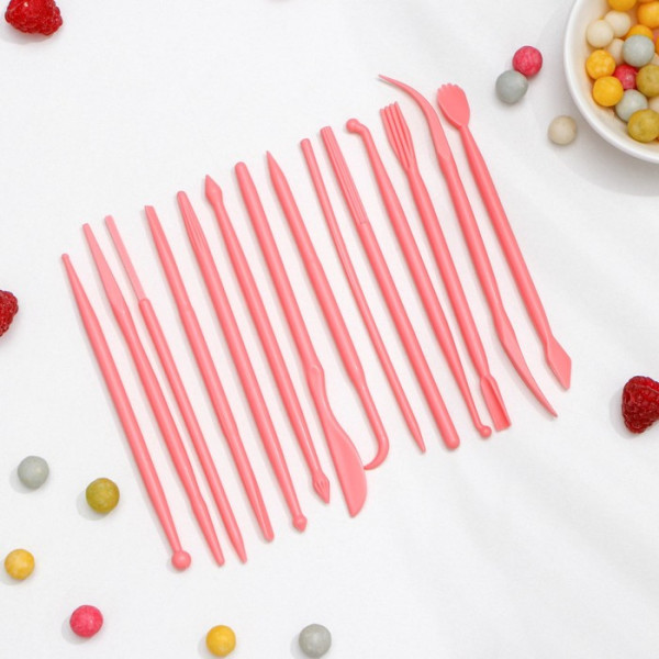 Набор для моделирования кондитерских украшений Доляна, 14 шт., 12?0.5 см,, Китай - фото1