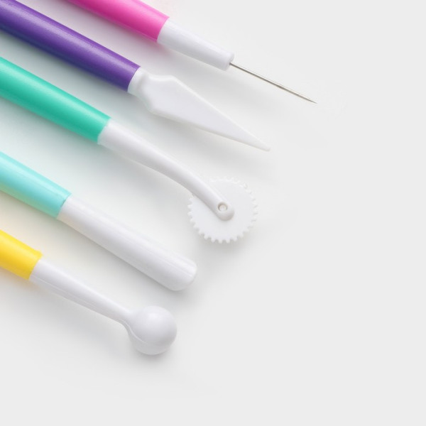 Набор для моделирования кондитерских украшений, 5 шт,17 см., Китай - фото2