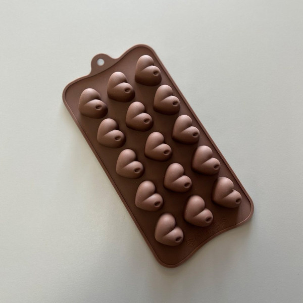 Форма для льда и шоколада СЕРДЕЧКИ 15 ячеек SG-FIC-Н2, Китай - фото1 Форма для льда и шоколада СЕРДЕЧКИ 15 ячеек SG-FIC-Н2, Китай - фото1