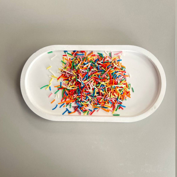 Кондитерская посыпка ВЕРМИШЕЛЬ цветной микс №1, 50 г. Китай - фото1